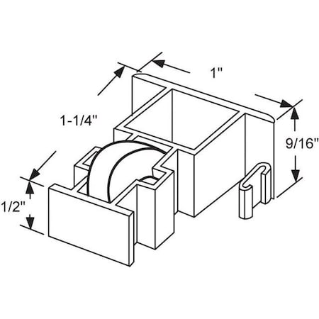 Strybuc Sliding Window Roller Assembly 52-843